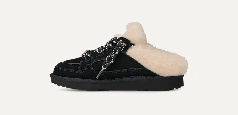 Enfants Basket Lowmel Mule - BLACK