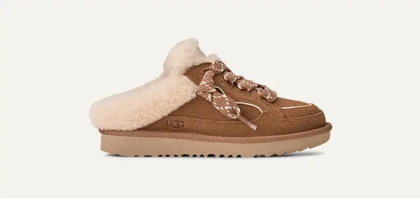 Enfants Basket Lowmel Mule - CHESTNUT