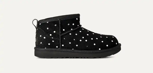 Enfants Classic Ultra Mini Shiny Dots Boot - BLACK