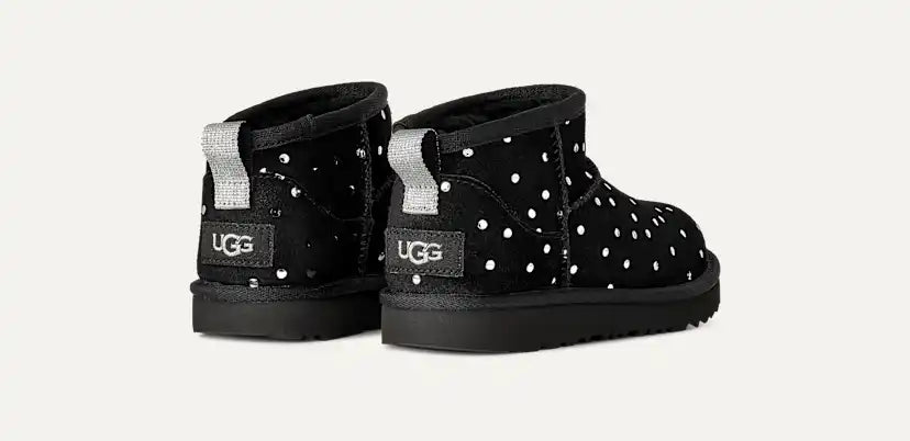Enfants Classic Ultra Mini Shiny Dots Boot - BLACK