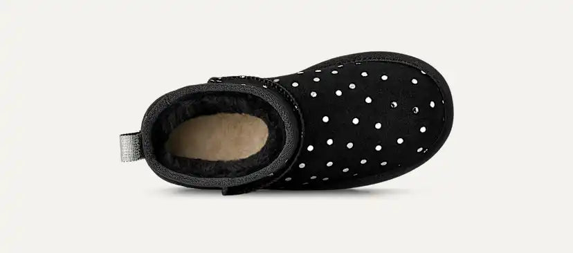 Enfants Classic Ultra Mini Shiny Dots Boot - BLACK