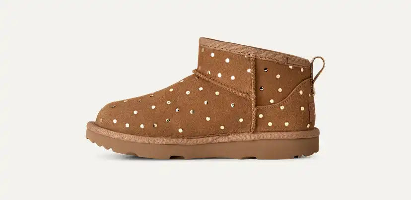 Enfants Classic Ultra Mini Shiny Dots Boot - CHESTNUT