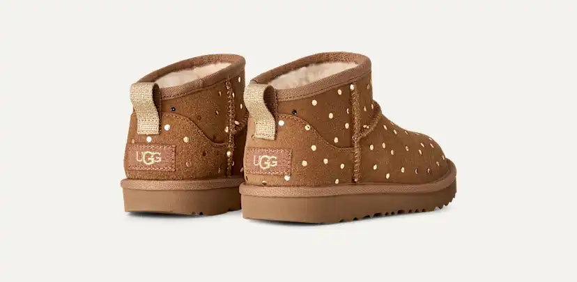 Enfants Classic Ultra Mini Shiny Dots Boot - CHESTNUT