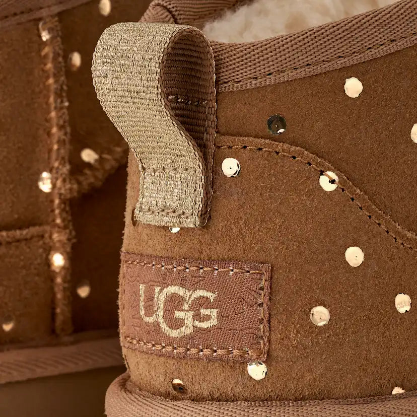 Enfants Classic Ultra Mini Shiny Dots Boot - CHESTNUT