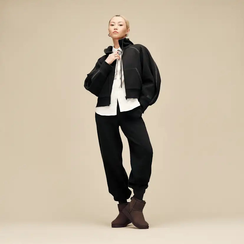 Femme Sweat à capuche à fermeture éclair intégrale Classic - BLACK