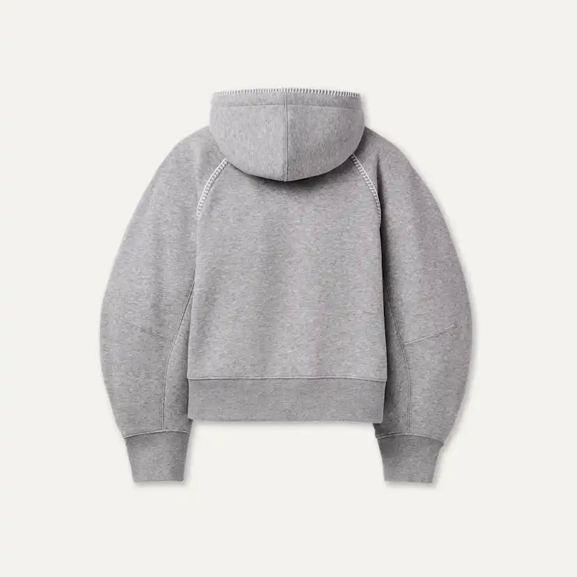 Femme Sweat à capuche à fermeture éclair intégrale Classic - GREY HEATHER