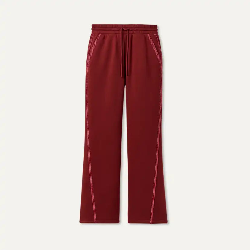 Femme Pantalon à coupe droite Classic - COFFEE BERRY