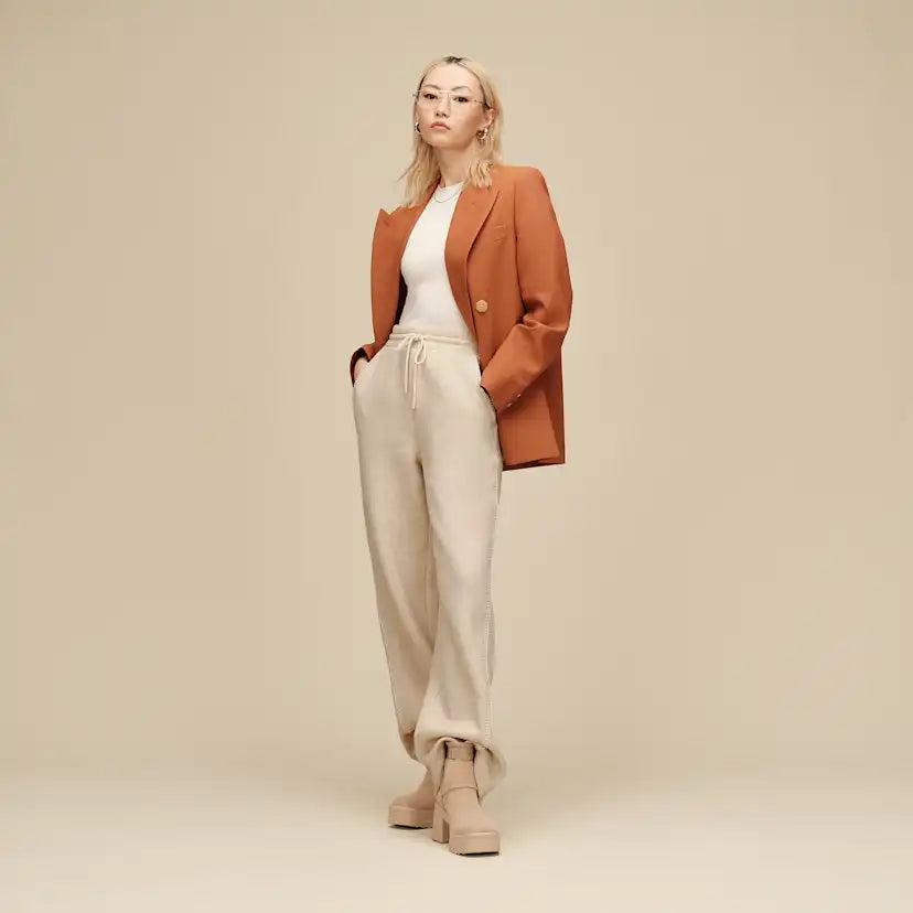 Femme Pantalon à coupe droite Classic - SAND HEATHER