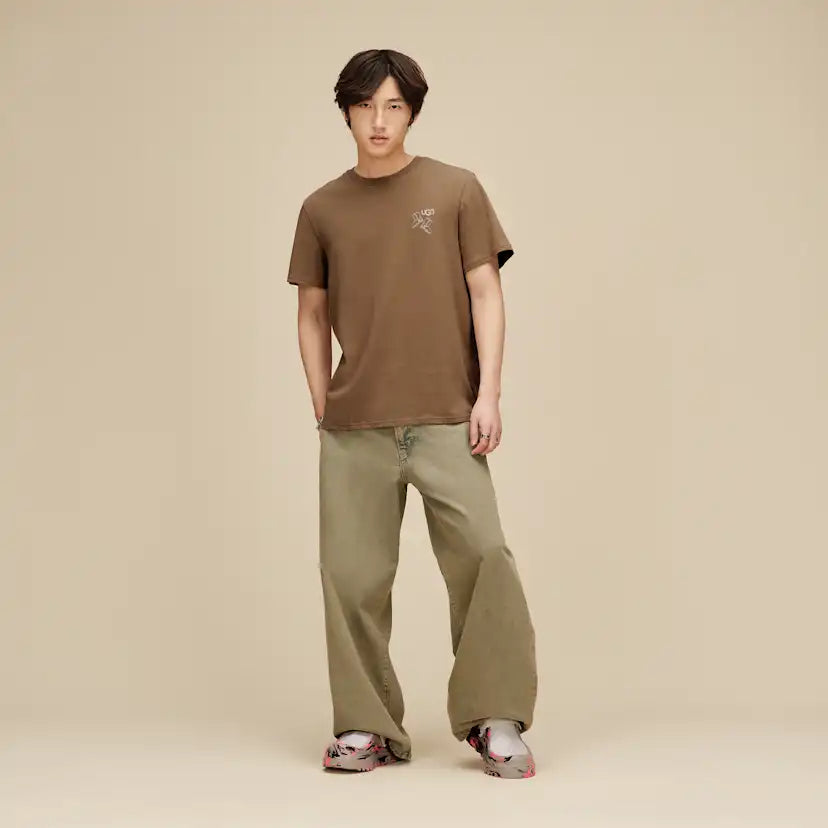 Unisexe T-shirt botte UGG Classic - COFFEE GROUNDS