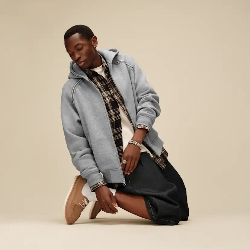 Homme Veste à fermeture éclair intégrale Tasman - GREY HEATHER
