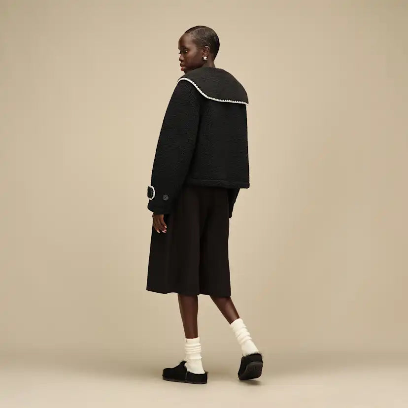 Femme Veste à col Nikia - BLACK