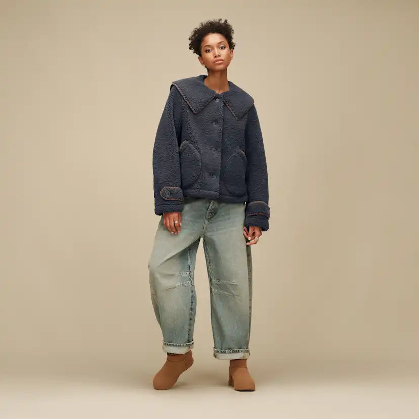 Femme Veste à col Nikia - EVE BLUE