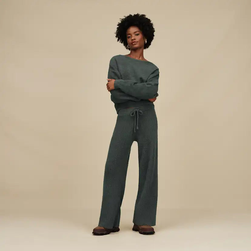 Femme Pantalon côtelé à coupe droite Couria - ARUGULA