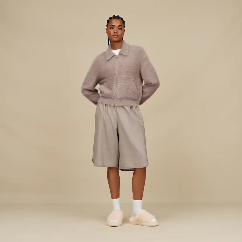 Femme Cardigan à fermeture éclair Mildie - OYSTER