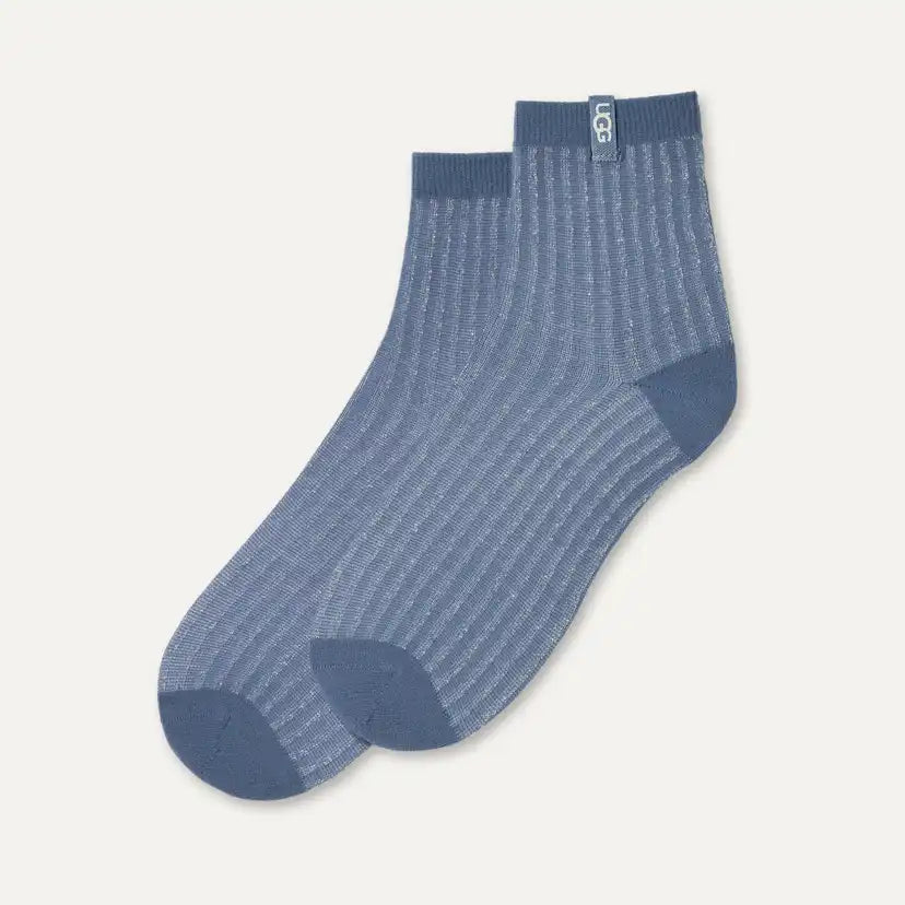 Femme Chaussette 3/4 Plora Shimmer - TAHOE BLUE