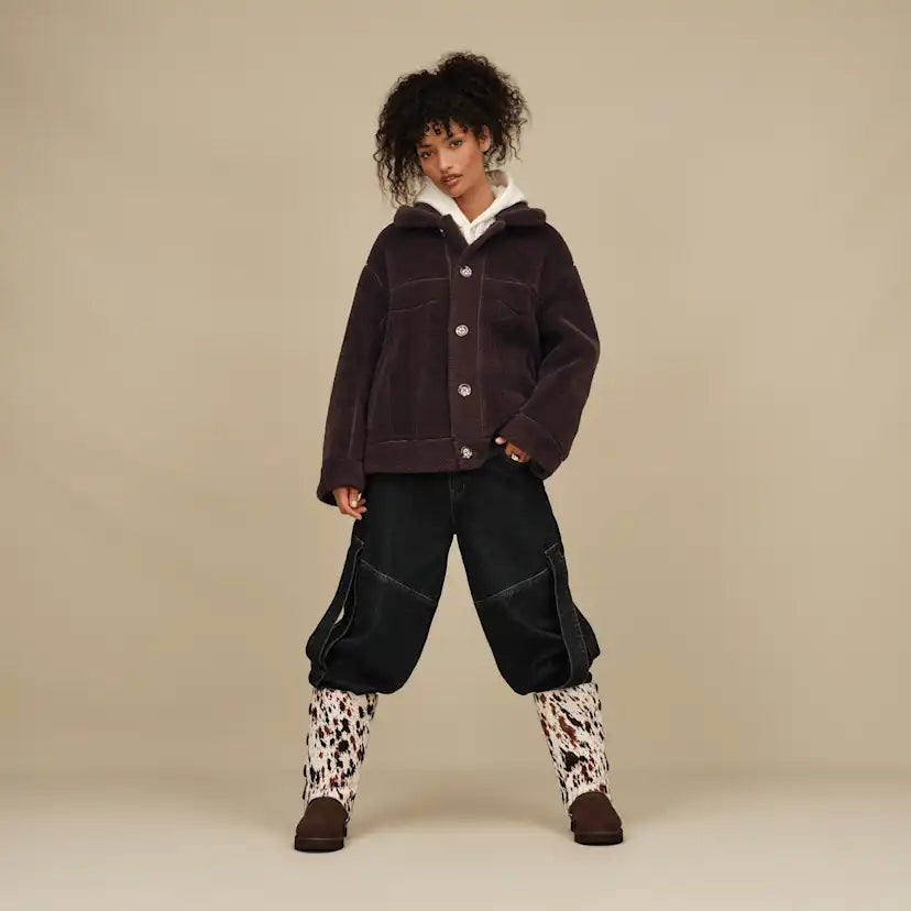 Femme Veste camionneur réversible Frankie - MARINER / DARK CARAMEL