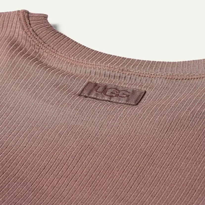 Femme Aidelene Long Sleeve Rib Tee - ALLSPICE