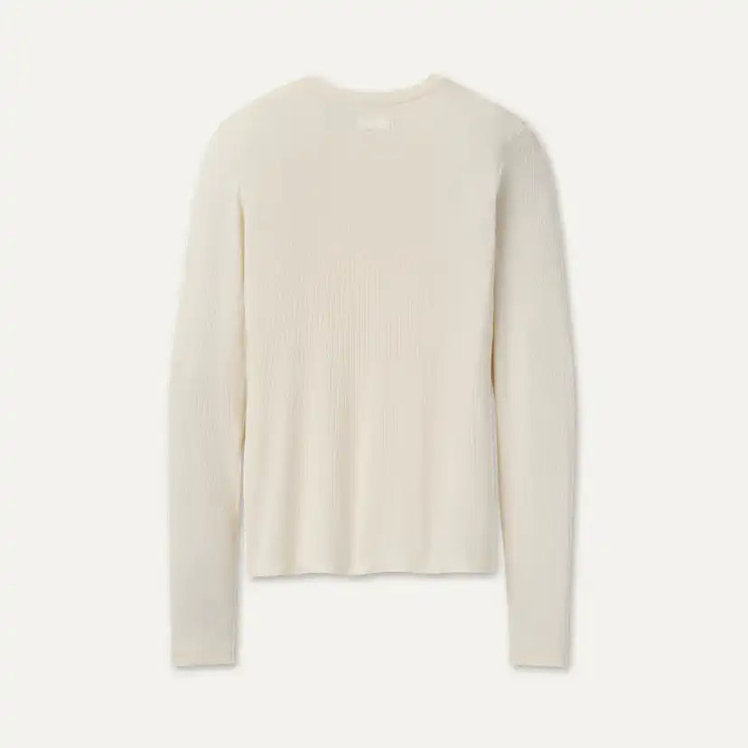 Femme Aidelene Long Sleeve Rib Tee - NIMBUS