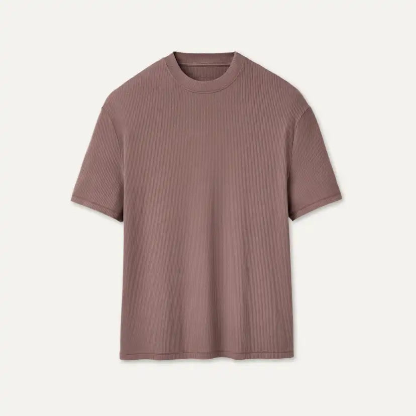 Femme Amarys Relaxed Rib Tee - ALLSPICE