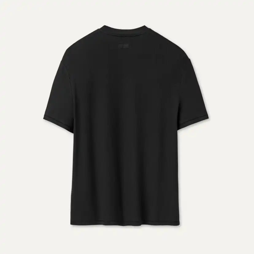 Femme Amarys Relaxed Rib Tee - BLACK
