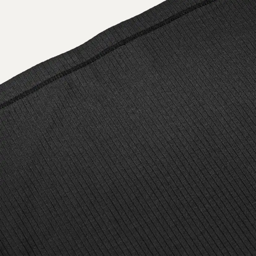 Femme Amarys Relaxed Rib Tee - BLACK