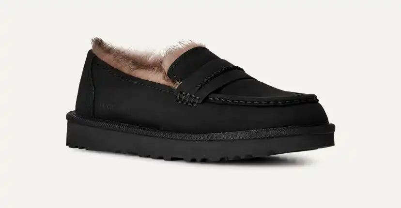 Femme Mocassin Ellis en nubuck - BLACK