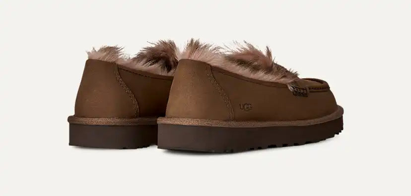Femme Mocassin Ellis en nubuck - DARK CHESTNUT