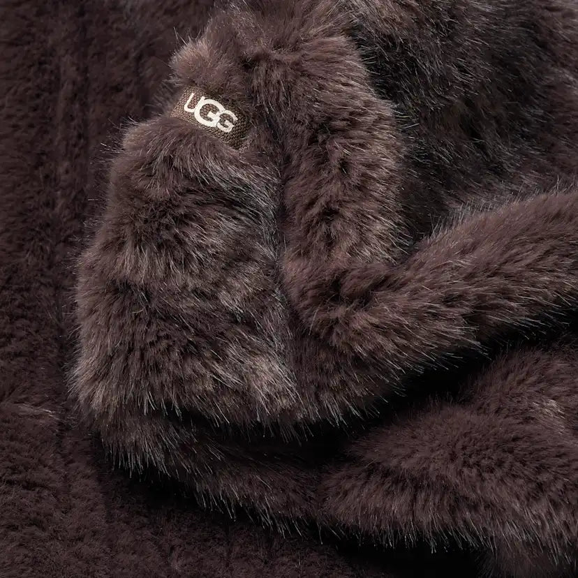 Femme Guêtre Ismay en fausse fourrure - BURNT CEDAR