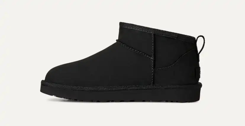 Femme Botte Classic Ultra Mini en nubuck - BLACK