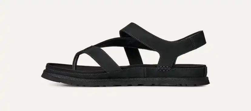 Femme Sandale GoldenGaze Toe Post - BLACK