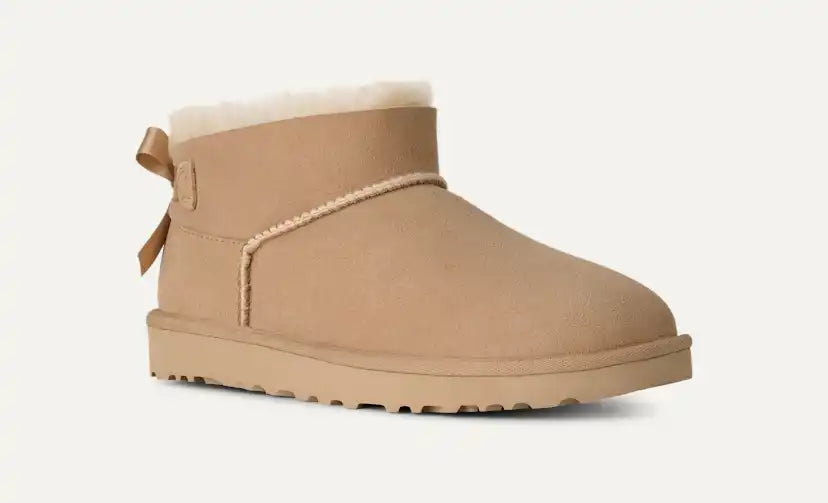 Femme Botte Ultra Mini Bailey Bow - SAND