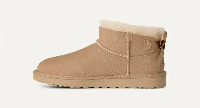 Femme Botte Ultra Mini Bailey Bow - SAND