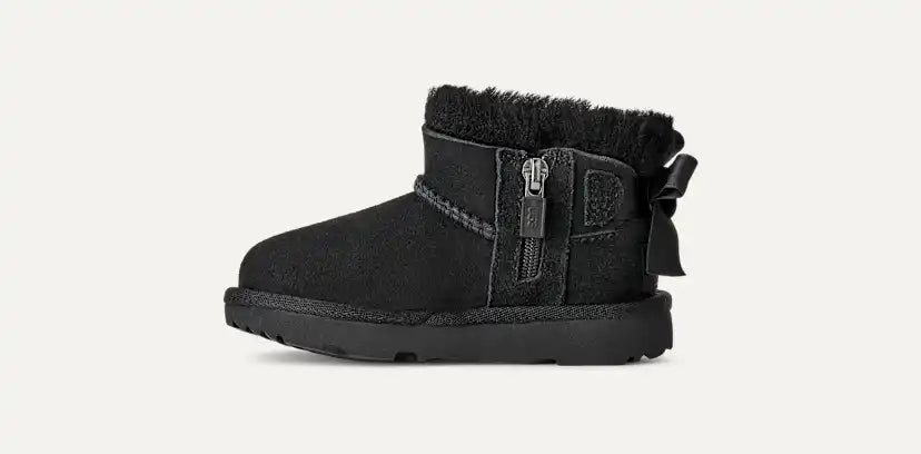 Tout Petit Botte Ultra Mini Bailey Bow - BLACK