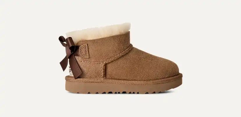 Tout Petit Botte Ultra Mini Bailey Bow - CHESTNUT