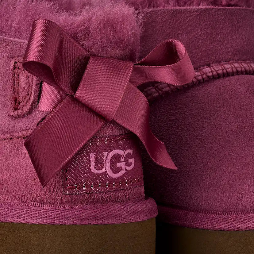 Tout Petit Botte Ultra Mini Bailey Bow - DARK WINTERBERRY