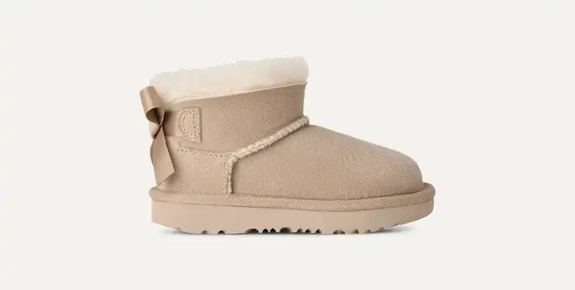 Tout Petit Botte Ultra Mini Bailey Bow - SAND